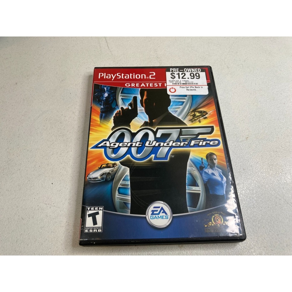 James Bond 007 in Agent Under Fire Sony PlayStation 2 2002 PS2 Complete Tested